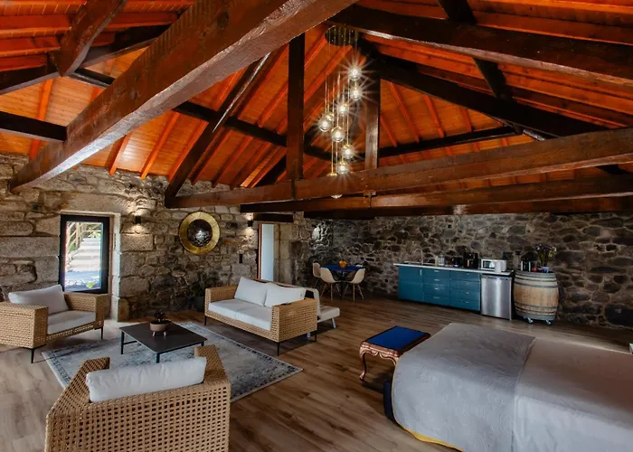 Open Space Com Jacuzzi A 5 Mn Do Centro De Holiday home Lamego